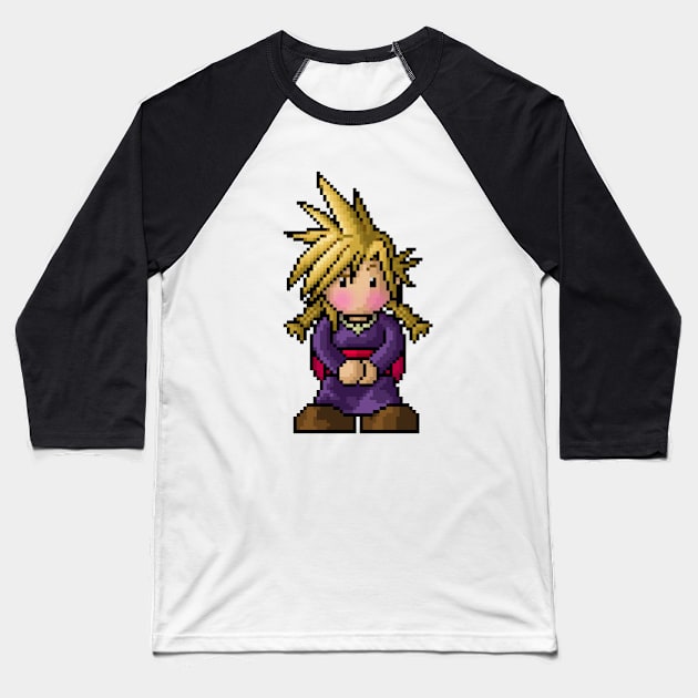 FF7 Miss Cloud Baseball T-Shirt by PixelKnight